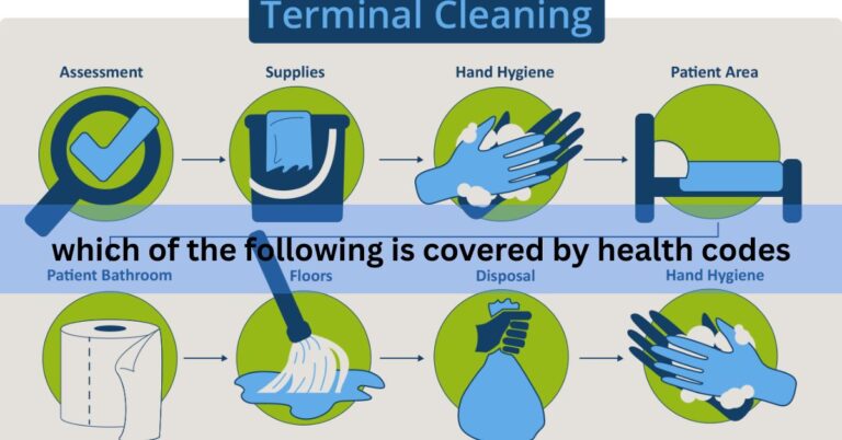 which of the following is covered by health codes