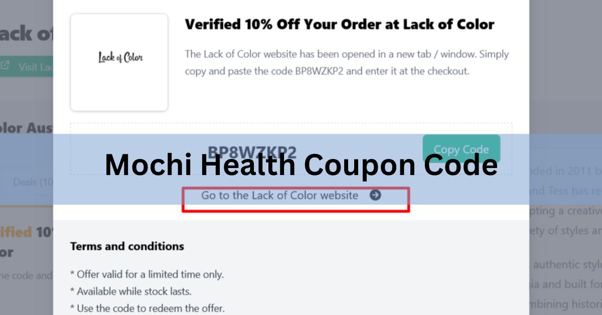 Mochi Health Coupon Code